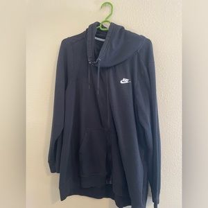 Nike cowl neck zip up hoodie
